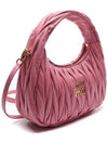 Wander Materasse Nappa Leather Mini Hobo Tote Bag Begonia Pink - MIU MIU - BALAAN 4