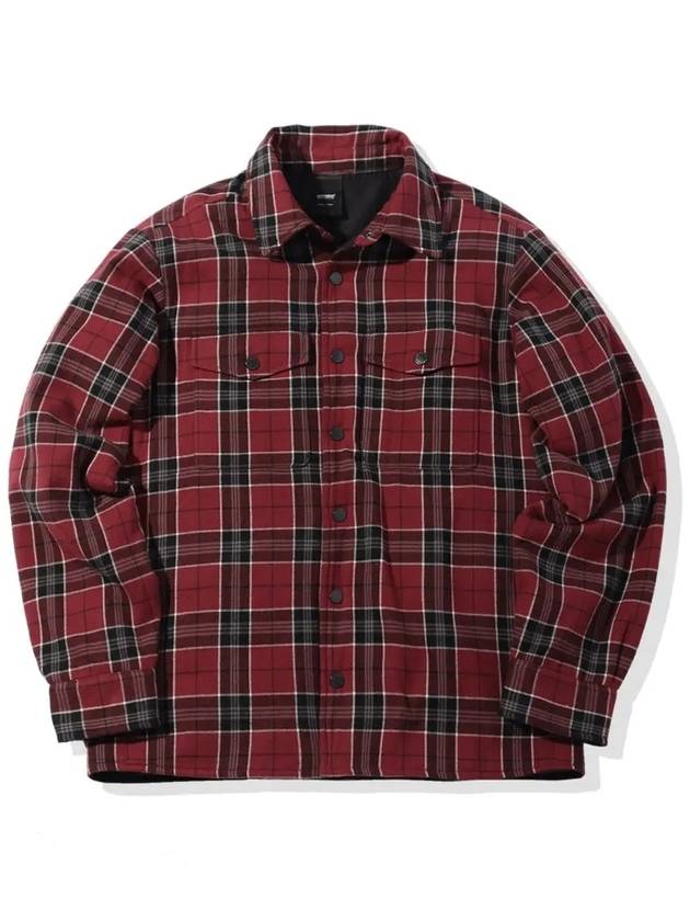 Hunting Flannel Check Long Sleeve Shirt Red - OFFGRID - BALAAN 3