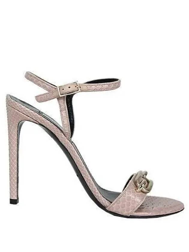 Pink python leather women s sandals shoes No 245 250 - BALENCIAGA - BALAAN 3