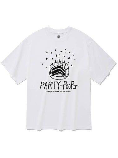 party puffer short sleeve t-shirt white - RADINEO - BALAAN 1