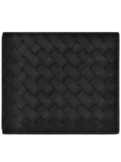 Intrecciato Weaving Half Wallet Black - BOTTEGA VENETA - BALAAN 2