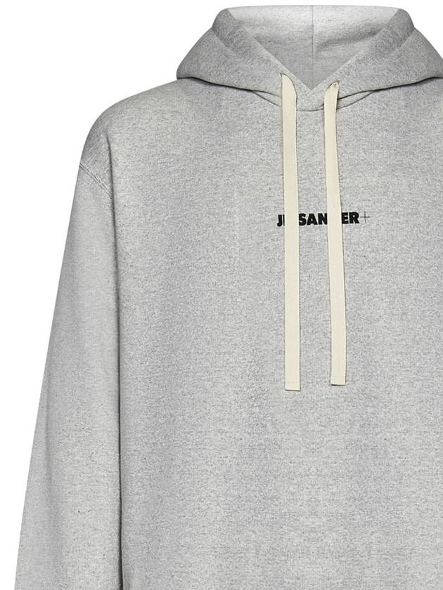 Plus Logo Hoodie Grey - JIL SANDER - BALAAN 5