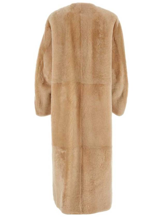 Women's Talamo Reversible Sheepskin Coat Honey - MAX MARA - BALAAN 3