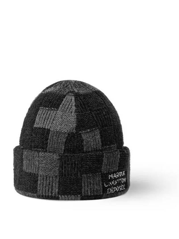 LV Crush Damoflage Beanie Black - LOUIS VUITTON - BALAAN 2