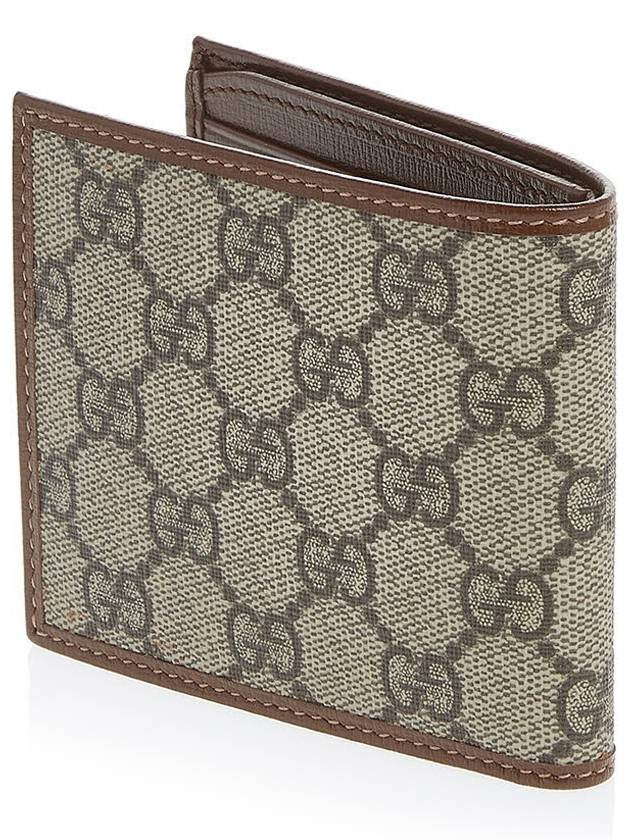 GG Supreme Interlocking Half Wallet Brown - GUCCI - BALAAN 4