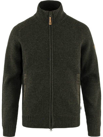 FEN OVIK ZIP CARDIGAN KNIT M DARK NAVY - FJALL RAVEN - BALAAN 1