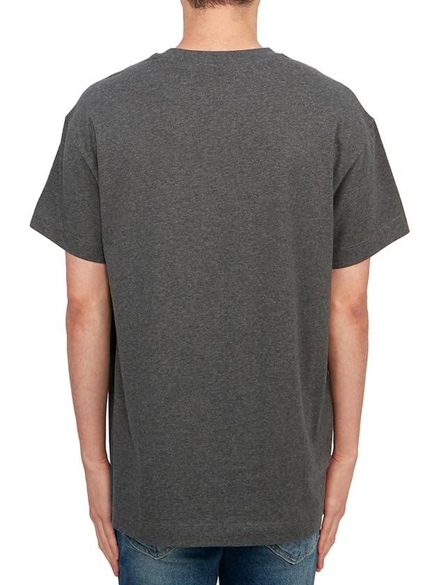 Logo Cotton Short Sleeve T-shirt Grey - HUGO BOSS - BALAAN 4