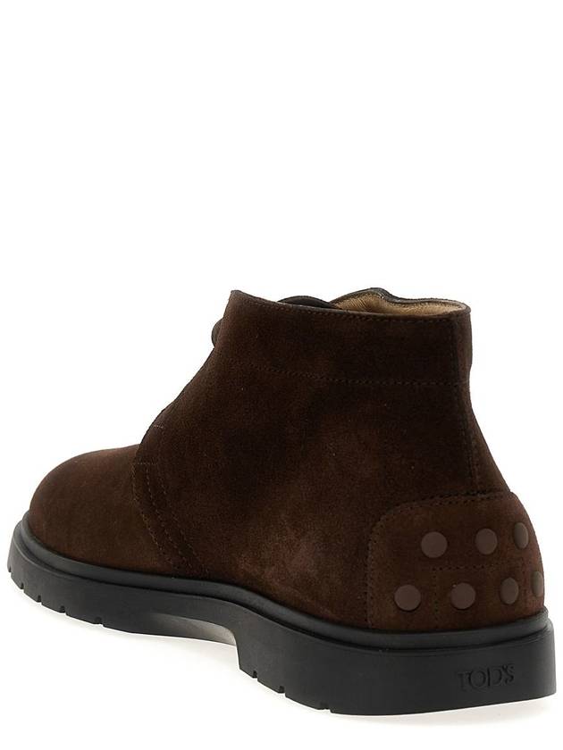 Suede Desert Winter Boots Brown - TOD'S - BALAAN 3