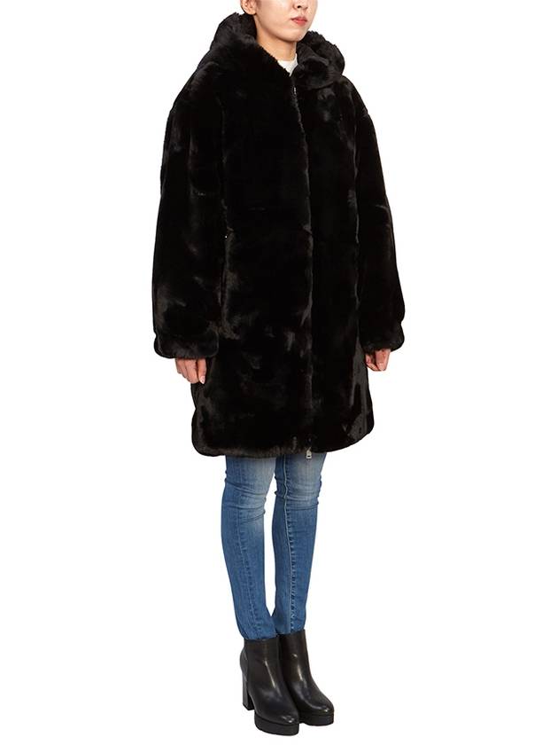 State Bunny Fur Jacket Black - MOOSE KNUCKLES - BALAAN 8