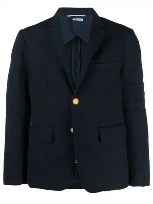 Men's Sports Coat Diagonal Jacket Navy - THOM BROWNE - BALAAN.