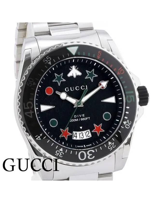 Dive 45mm Quartz Metal Watch Silver - GUCCI - BALAAN 3