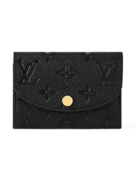 Rosalie Monogram Coin Wallet Black - LOUIS VUITTON - BALAAN 1