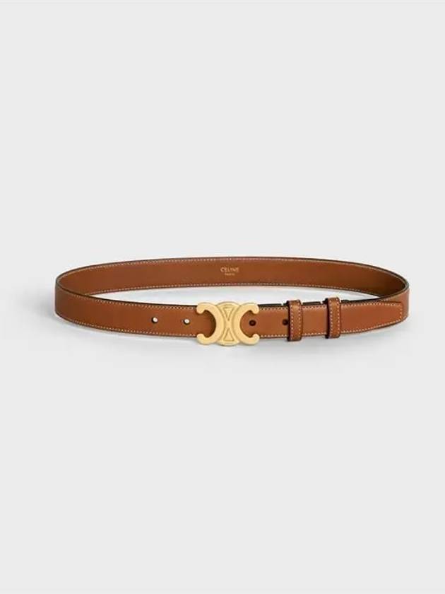 Triomphe Calfskin Medium Belt Tan - CELINE - BALAAN 3