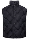 Weaving Vest Padded Black - BOTTEGA VENETA - BALAAN.