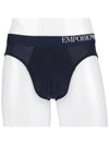 Logo 3 Pack Briefs Navy - EMPORIO ARMANI - BALAAN 6