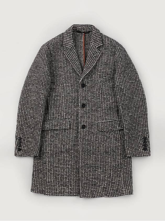 Made In Italy Single breasted checked wool blend coat F SCOAT54 - PANICALE - BALAAN 1