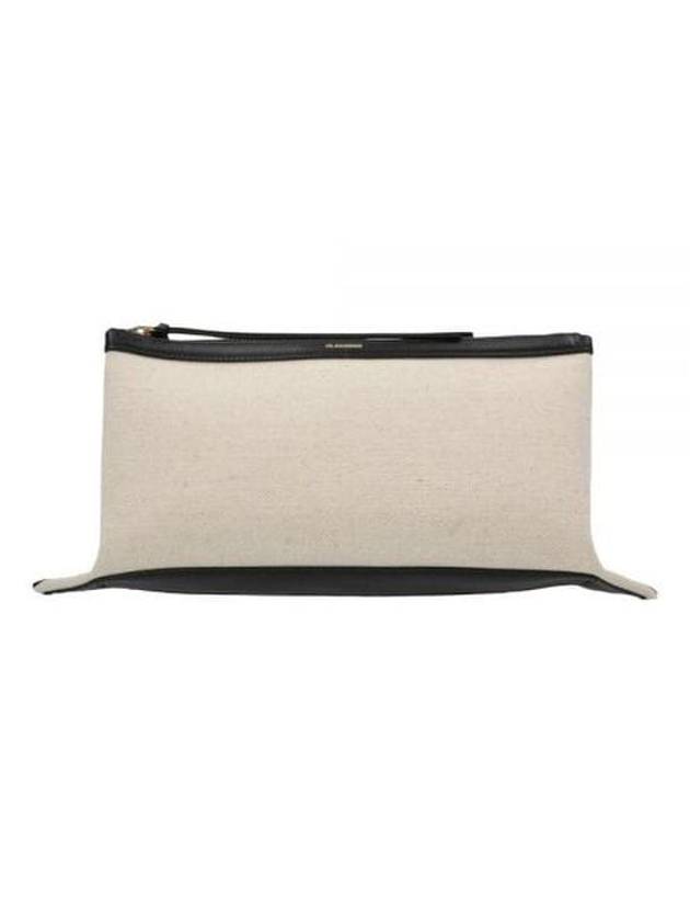 Empire Medium Square Cotton Shoulder Bag Ivory - JIL SANDER - BALAAN 2