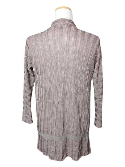 Emporio Armani Lavender Gray Knit Cardigan 44 55 - EMPORIO ARMANI - BALAAN 2