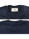 Small Heart Logo Sweatshirt Navy - AMI - BALAAN 4