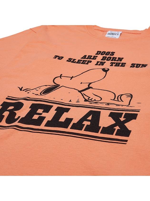 Relax Short Sleeve T-Shirt Orange - WILD DONKEY - BALAAN 6