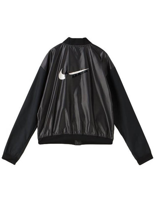 Women's Swoosh Running Jacket Black - NIKE - BALAAN 2