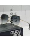 Sunglasses LNV121SLB 714 gold metal frame square fashion overfit - LANVIN - BALAAN 2