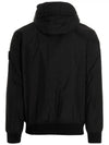 Wappen Patch Nylon Crinklips Hooded Jacket Black - STONE ISLAND - BALAAN 4