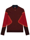 Diamond Seamless Mid Layer Long Sleeve T-Shirt Navy Red - J.LINDEBERG - BALAAN 2