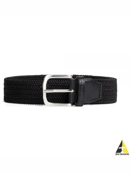 Men's Bernhard Elastic Belt Black - J.LINDEBERG - BALAAN 2