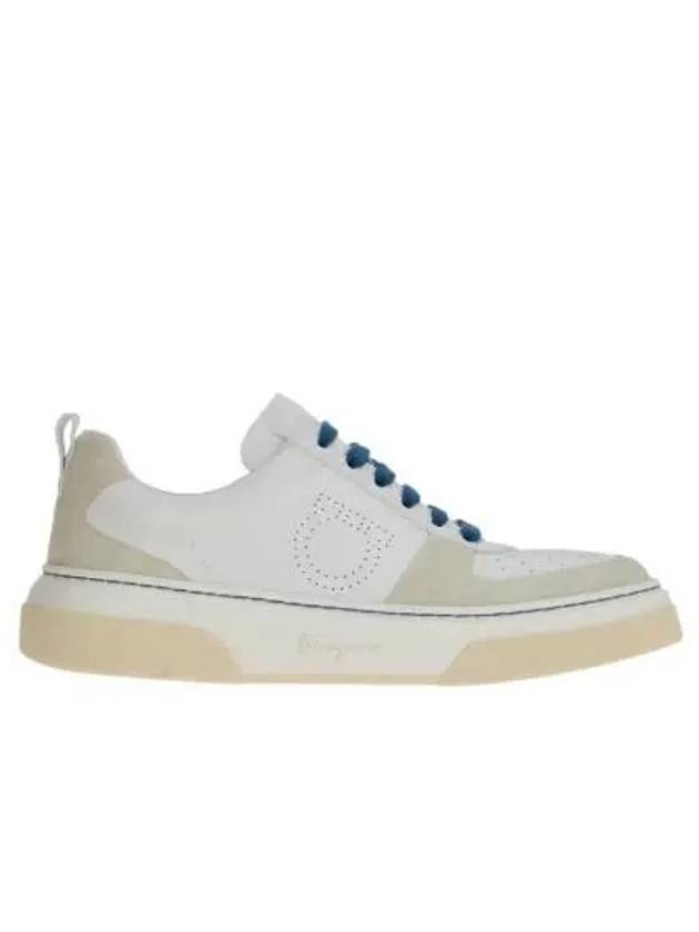 Logo Lace-Up Low Top Sneakers White - SALVATORE FERRAGAMO - BALAAN 2