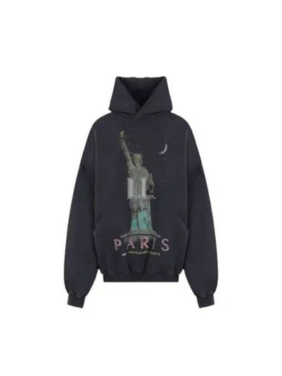 Paris Liberty Print Large Fit Hood Fade Black - BALENCIAGA - BALAAN 2