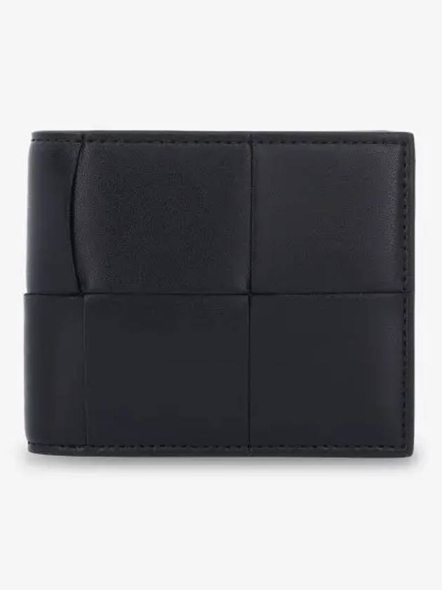 Maxi Intrecciato Coinpurse Half Wallet Black - BOTTEGA VENETA - BALAAN 2