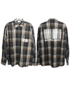 Barcode Print Check Shirt Gray VL14SH750G - VETEMENTS - BALAAN.