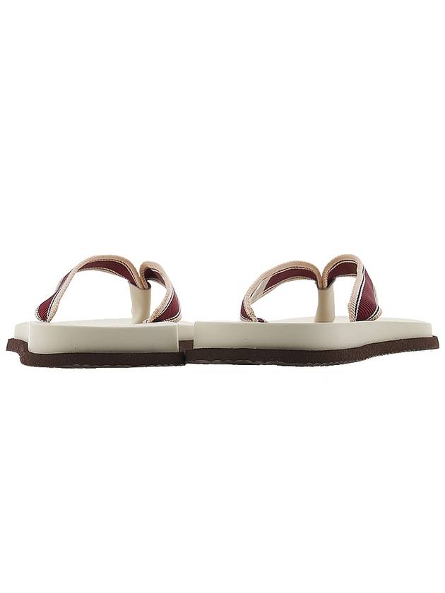 striped strap flip flops MZUNAVH315CGG53 - BRUNELLO CUCINELLI - BALAAN 5