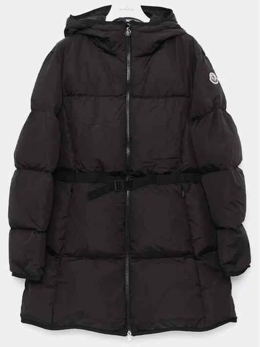 Patch logo belted hood padded women s jacket 1A00195 539ZD 999 SIRLI - MONCLER - BALAAN 2