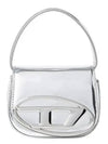 1DR Compact Mirrored Leather Shoulder Bag Silver - DIESEL - BALAAN 2