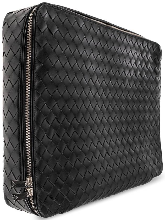 Bottega Veneta ‘Intrecciato Medium’ Travel Case, Men's, Black - BOTTEGA VENETA - BALAAN 4