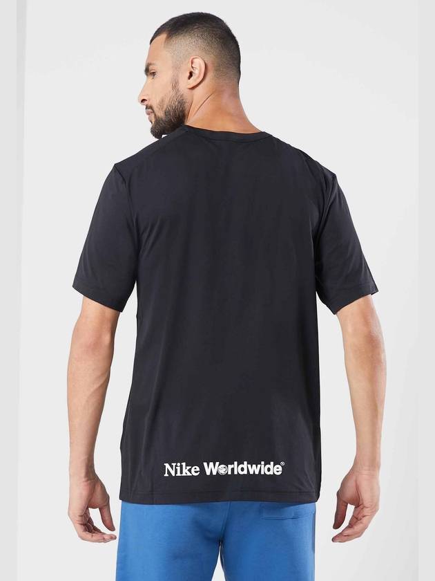 Dri Fit UV Hyverse Graphic Short Sleeve T-shirt Black - NIKE - BALAAN 3