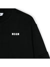 Kids Women s Logo Bomber Jacket Black F4MSJUBO074 110 - MSGM - BALAAN 4