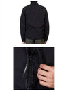 Men's Lens Wappen Chrome R Overshirt Jacket Black - CP COMPANY - BALAAN.