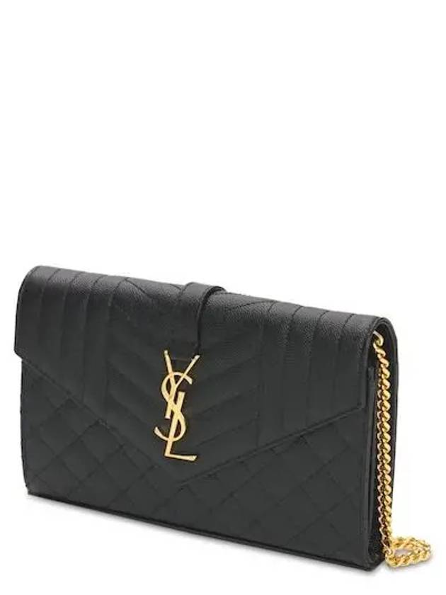 Cassandre Monogram Chain Cross Bag Black - SAINT LAURENT - BALAAN 5