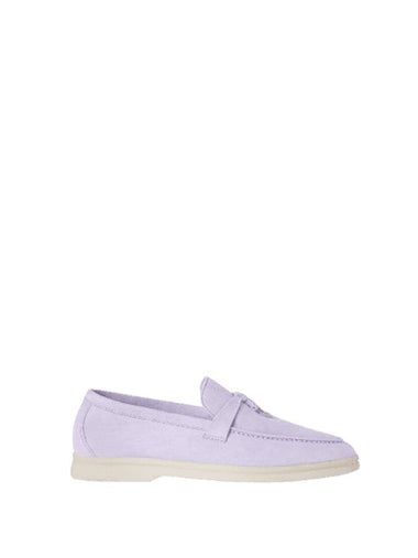 Summer Charms Walk Suede Loafers Lilac Wagasa - LORO PIANA - BALAAN 1