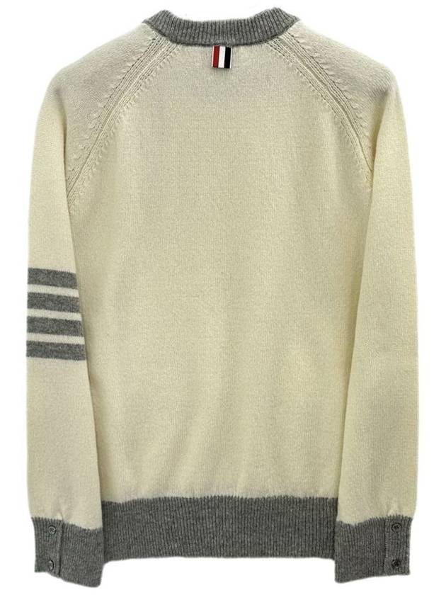 Wool 4 Bar Pullover Knit Top Beige - THOM BROWNE - BALAAN 3