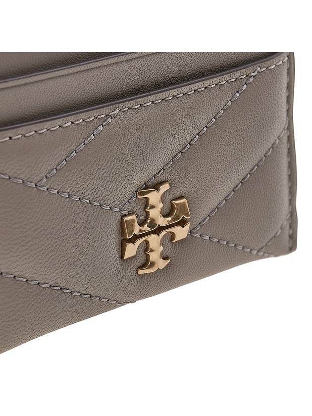 Kira Chevron Logo Card Wallet Grey - TORY BURCH - BALAAN 7