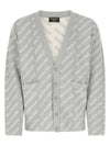 All-Over Logo Cardigan Grey - BALENCIAGA - BALAAN 1