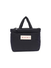 Patch Puff Small Tote Bag Black - MARNI - BALAAN 1