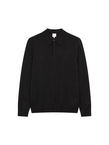 Hidden button wool polo knit black 270673 - PAUL SMITH - BALAAN 1