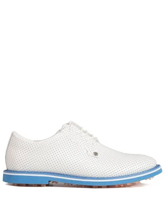 Men's Perforated Gallivanter Spike Shoes Cerulean White - G/FORE - BALAAN 2