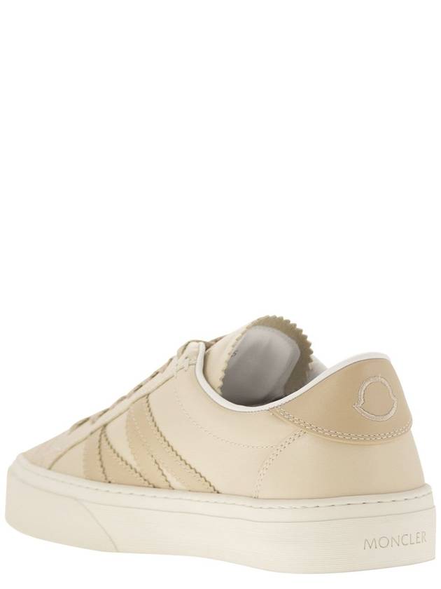 Monaco M Low-Top Sneakers Beige - MONCLER - BALAAN 4