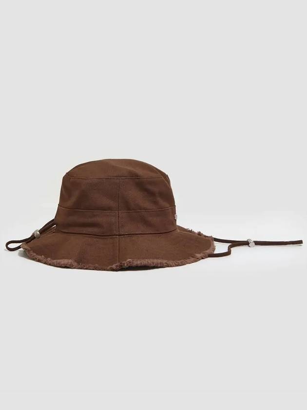 Le Bob Artichaut Cotton Bucket Hat Brown - JACQUEMUS - BALAAN 3